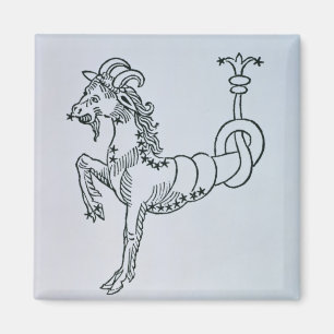 Capricorn (the Goat) an illustration from the 'Poe Magnet