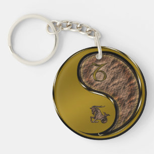 Capricorn the Goat Key Ring