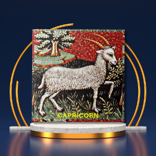 Capricorn the Goat Zodiac Sign Birthday Party Ceramic Tile