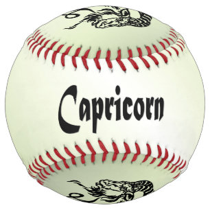 Capricorn the Sea Goat Zodiac Green Softball