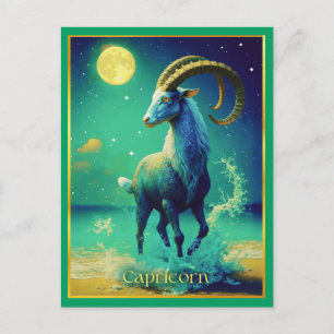 Capricorn the Sea Goat Zodiac Sign Postcard