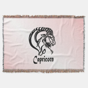 Capricorn the Sea Goat Zodiac Throw Blanket