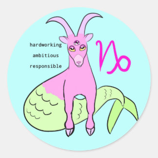 Capricorn the Seagoat Classic Round Sticker