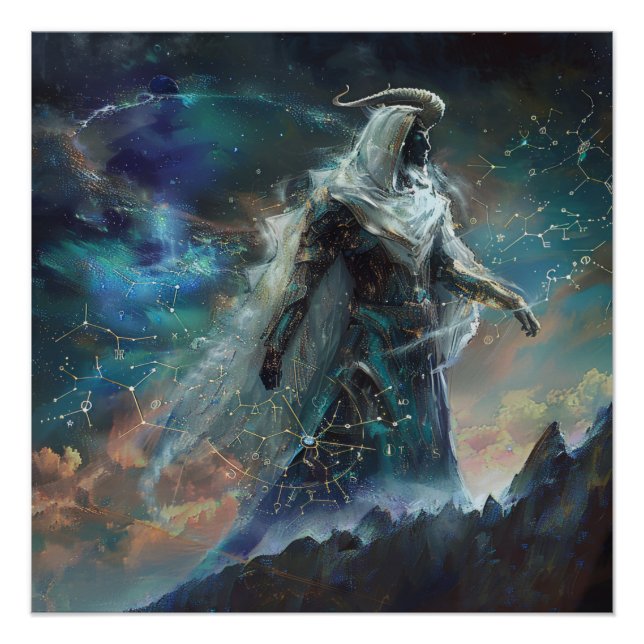 Capricorn (The Strategist) Zodiac Sign Poster (Front)