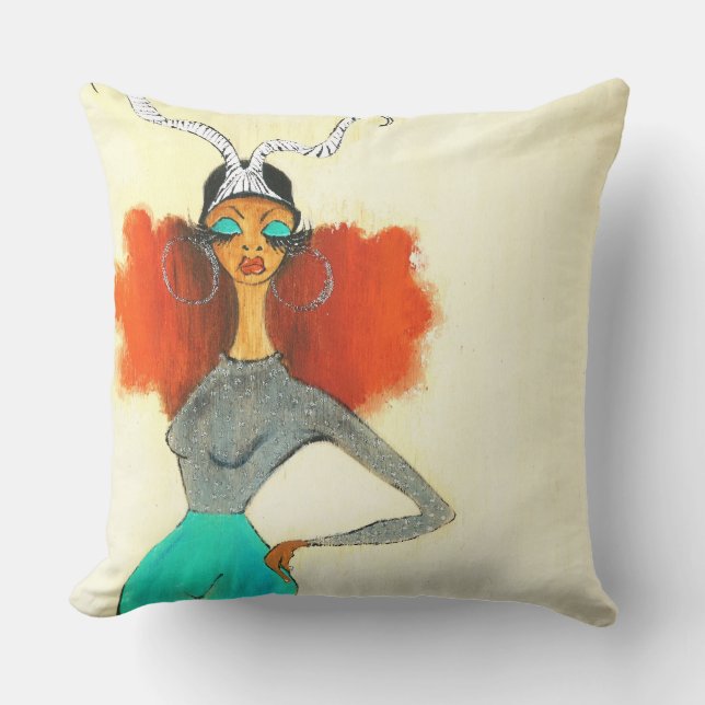CAPRICORN Throw Pillow 20" x 20" (Front)