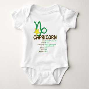 Capricorn Traits Baby Bodysuit