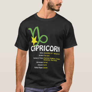 Capricorn Traits Dark T-Shirt