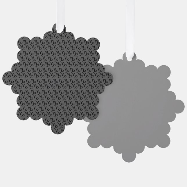 Capricorn Tree Decoration Card (Front/Back)