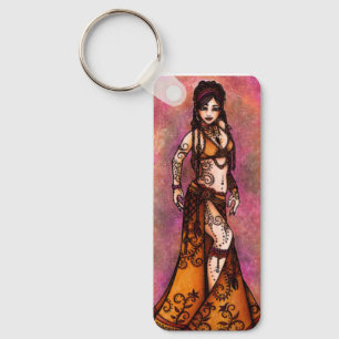 Capricorn Tribal Belly Dancer Key Ring