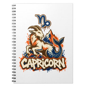 Capricorn Urban Street Art Graffiti Notebook