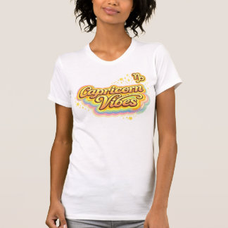 Capricorn Vibes Retro Zodiac T-Shirt | Astrology B