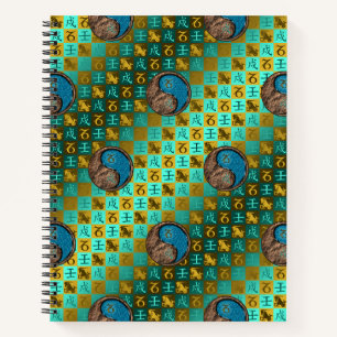 Capricorn & Water Dog Notebook