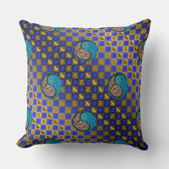 Capricorn & Water Ox Cushion (Front)