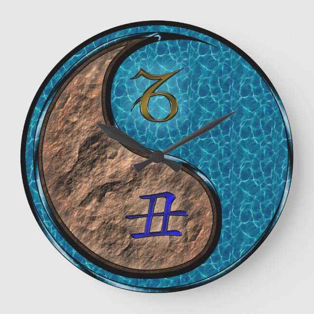 Capricorn & Water Ox Large Clock (Front)