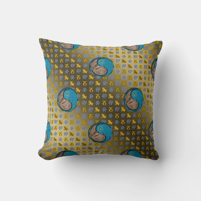 Capricorn & Water Rabbit Cushion (Front)