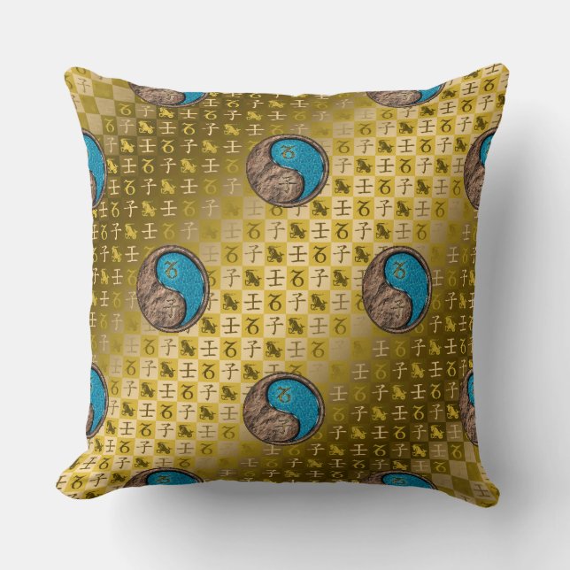 Capricorn & Water Rat Cushion (Front)