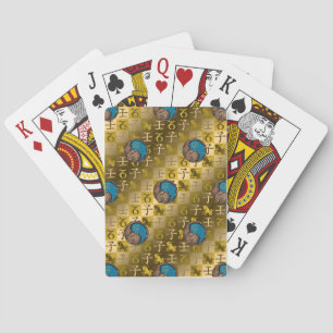 Capricorn & Water Rat Playing Cards