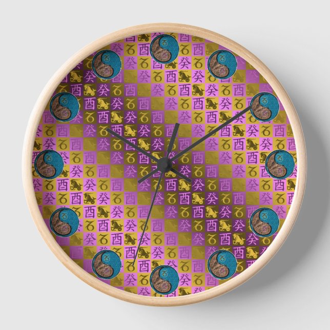 Capricorn & Water Rooster Clock (Front)