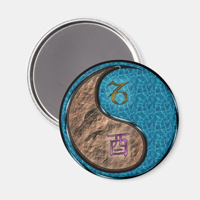 Capricorn & Water Rooster Magnet (Front/Back)