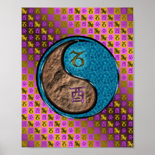 Capricorn & Water Rooster Poster