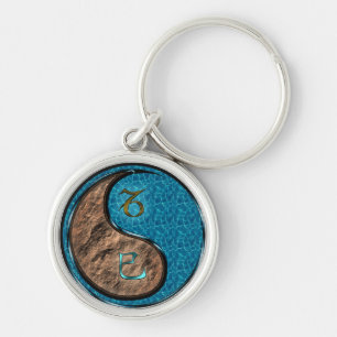 Capricorn & Water Snake Key Ring