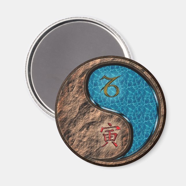 Capricorn & Water Tiger Magnet (Front/Back)
