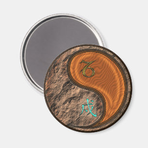 Capricorn & Wood Dog Magnet