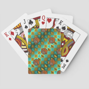 Capricorn & Wood Dog Playing Cards