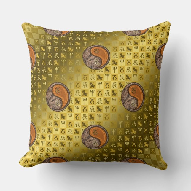 Capricorn & Wood Dragon Cushion (Front)