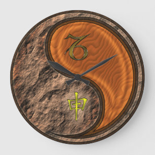 Capricorn & Wood Monkey Large Clock