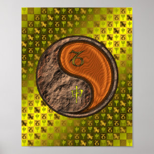 Capricorn & Wood Monkey Poster