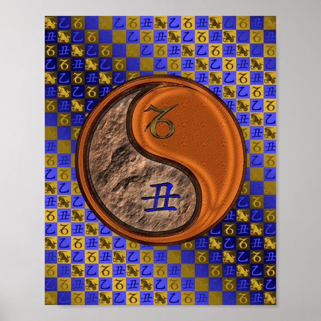 Capricorn & Wood Ox Poster (Front)