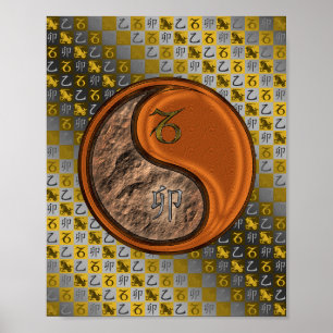 Capricorn & Wood Rabbit Poster