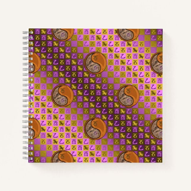 Capricorn & Wood Rooster Notebook (Front)