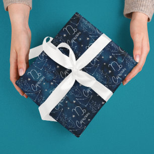 Capricorn Wrapping Paper Flat Sheet Set of 3