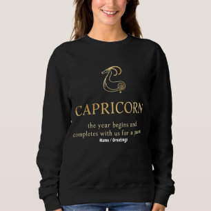 Capricorn Year Begins & Ends With Us Customizable Sweatshirt