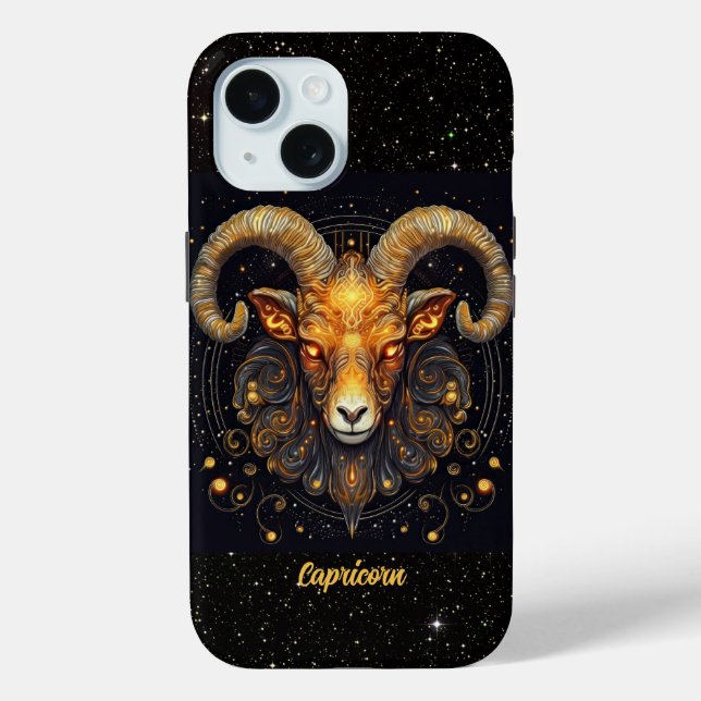 Capricorn Zodiac Astrology Dec/Jan Birthday Case-Mate iPhone Case (Back)