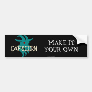 Capricorn zodiac bumper sticker