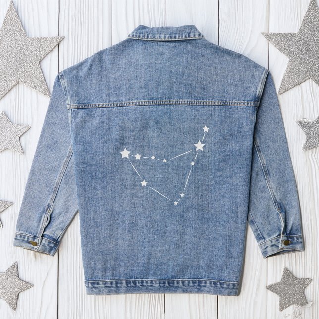 Capricorn Zodiac Constellation Denim Jacket (Creator Uploaded)