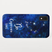 Capricorn Zodiac Constellation Galaxy Sky Monogram Case-Mate iPhone Case (Back (Horizontal))