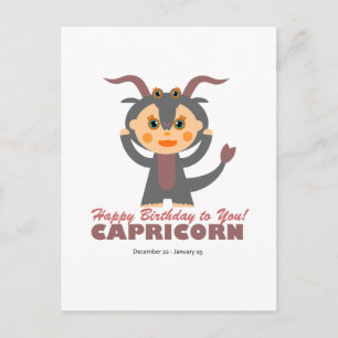 Capricorn Zodiac for kids Postcard