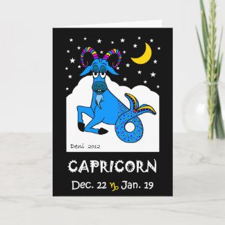 CAPRICORN - ZODIAC GREETING CARD