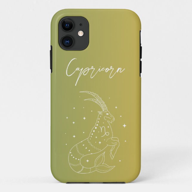 Capricorn zodiac horoscope star sign gradient Case-Mate iPhone case (Back)