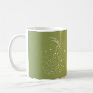 Capricorn zodiac horoscope star sign gradient coffee mug