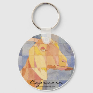 Capricorn Zodiac Key Ring