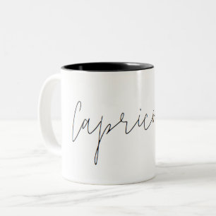 Capricorn Zodiac Minimalist Mug