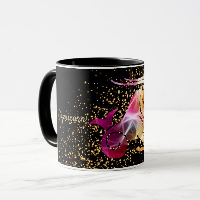 Capricorn Zodiac Mug (Front Left)
