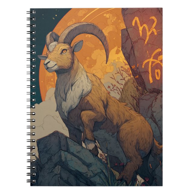 Capricorn Zodiac Notebook (Front)
