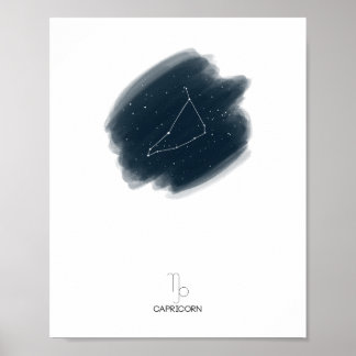 Capricorn Zodiac Poster