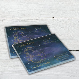 Capricorn  Zodiac Sign Astrological  Name Gift  Glass Coaster